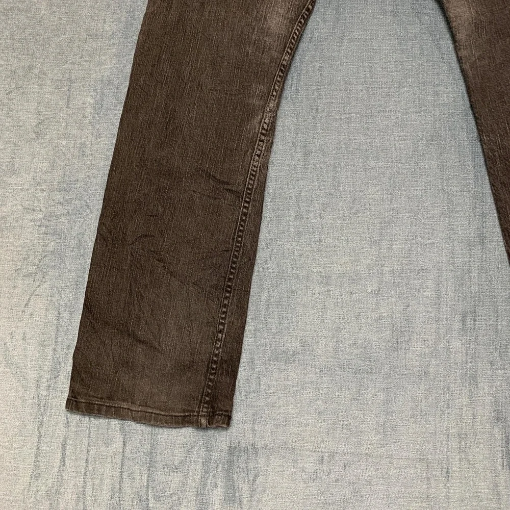 Levi's 514 Jeans Mens 36x34 Black Denim Everyday Wear Medium Wash Straight Fit